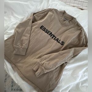 Essentials Tan Long Sleeve Shirt